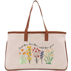 Teacher Floral Tote Bag Teacher Wildflower Graphic Tote Teacher Life Tote Bag Teacher Flower Bag Gift for Teacher Wildflower Book Bag