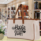 Books Stuff Tote Bag Bookworm Gift Book Quotes Party Gift Book Lover Tote Book Canvas Tote Bag Birthday Gift Library Bag Grocery Bag
