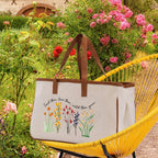Teacher Floral Tote Bag Teacher Wildflower Graphic Tote Teacher Life Tote Bag Teacher Flower Bag Gift for Teacher Wildflower Book Bag