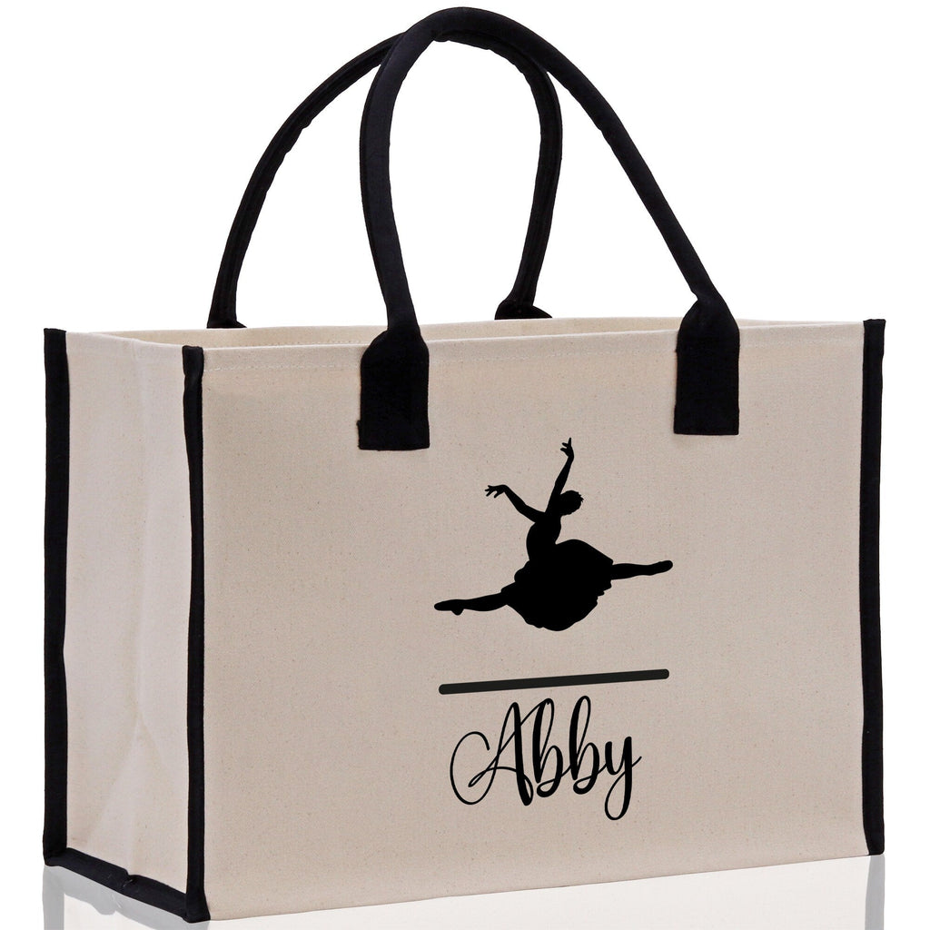 Dance Personalized Tote Bag Ballet Bag Gymnastic Bag Ballerina Bag Dancer Gift Dance Teacher Gift Dance Student Bag Custom for Women Girls