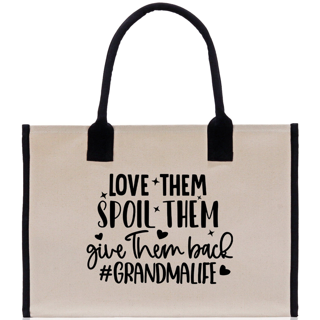 Grandma Tote Bag Grandma's Getaway Bag Grandma Nana Bag Grandma Gift Bag Shopping Bag Mothers Day Gift Live Love Spoil Bag Grandma Beach Bag