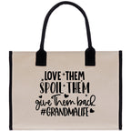 Grandma Tote Bag Grandma's Getaway Bag Grandma Nana Bag Grandma Gift Bag Shopping Bag Mothers Day Gift Live Love Spoil Bag Grandma Beach Bag