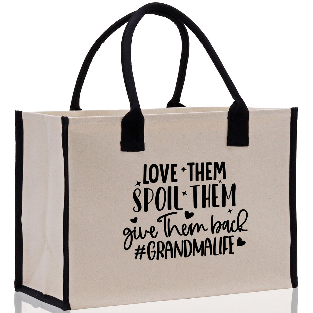 Grandma Tote Bag Grandma's Getaway Bag Grandma Nana Bag Grandma Gift Bag Shopping Bag Mothers Day Gift Live Love Spoil Bag Grandma Beach Bag
