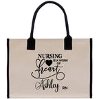Nurse Personalized Tote Bag Nurse Gift Registered Nurse Tote RN Tote RN Gift Future Nurse Gift Nursing Student Gift Nurse Graduation Gift