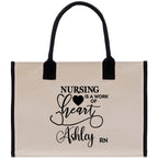 Nurse Personalized Tote Bag Nurse Gift Registered Nurse Tote RN Tote RN Gift Future Nurse Gift Nursing Student Gift Nurse Graduation Gift