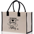 Nurse Personalized Tote Bag Nurse Gift Registered Nurse Tote RN Tote RN Gift Future Nurse Gift Nursing Student Gift Nurse Graduation Gift