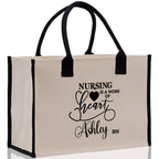 Nurse Personalized Tote Bag Nurse Gift Registered Nurse Tote RN Tote RN Gift Future Nurse Gift Nursing Student Gift Nurse Graduation Gift