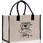 Nurse Personalized Tote Bag Nurse Gift Registered Nurse Tote RN Tote RN Gift Future Nurse Gift Nursing Student Gift Nurse Graduation Gift
