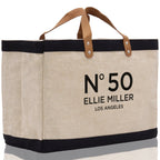 Birthday Celebration Personalized Gift Jute Tote Bag with Name and State 40th 50th Birthday Gift Jute Tote Bag for Her Custom Birthday Gift
