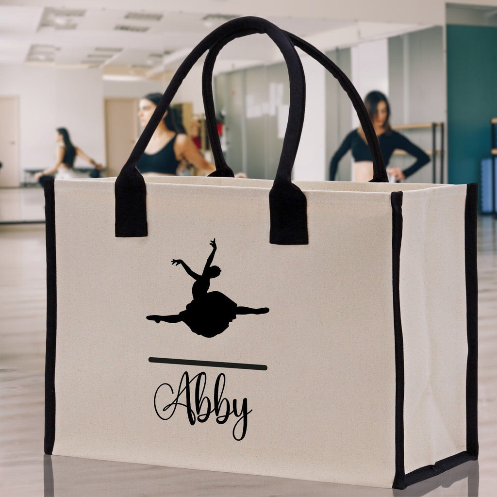 Dance Personalized Tote Bag Ballet Bag Gymnastic Bag Ballerina Bag Dancer Gift Dance Teacher Gift Dance Student Bag Custom for Women Girls