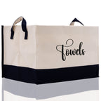 Personalized Canvas Storage Tote Bag Nursery Storage Towel Storage Kids Toy Storage Cloth Storage Storage Bin Storage Tubs Mudroom Storage