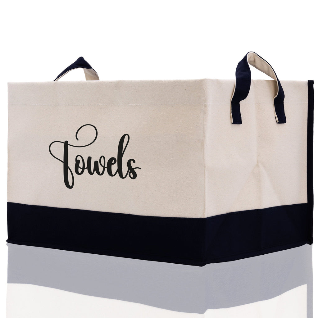 Personalized Canvas Storage Tote Bag Nursery Storage Towel Storage Kids Toy Storage Cloth Storage Storage Bin Storage Tubs Mudroom Storage