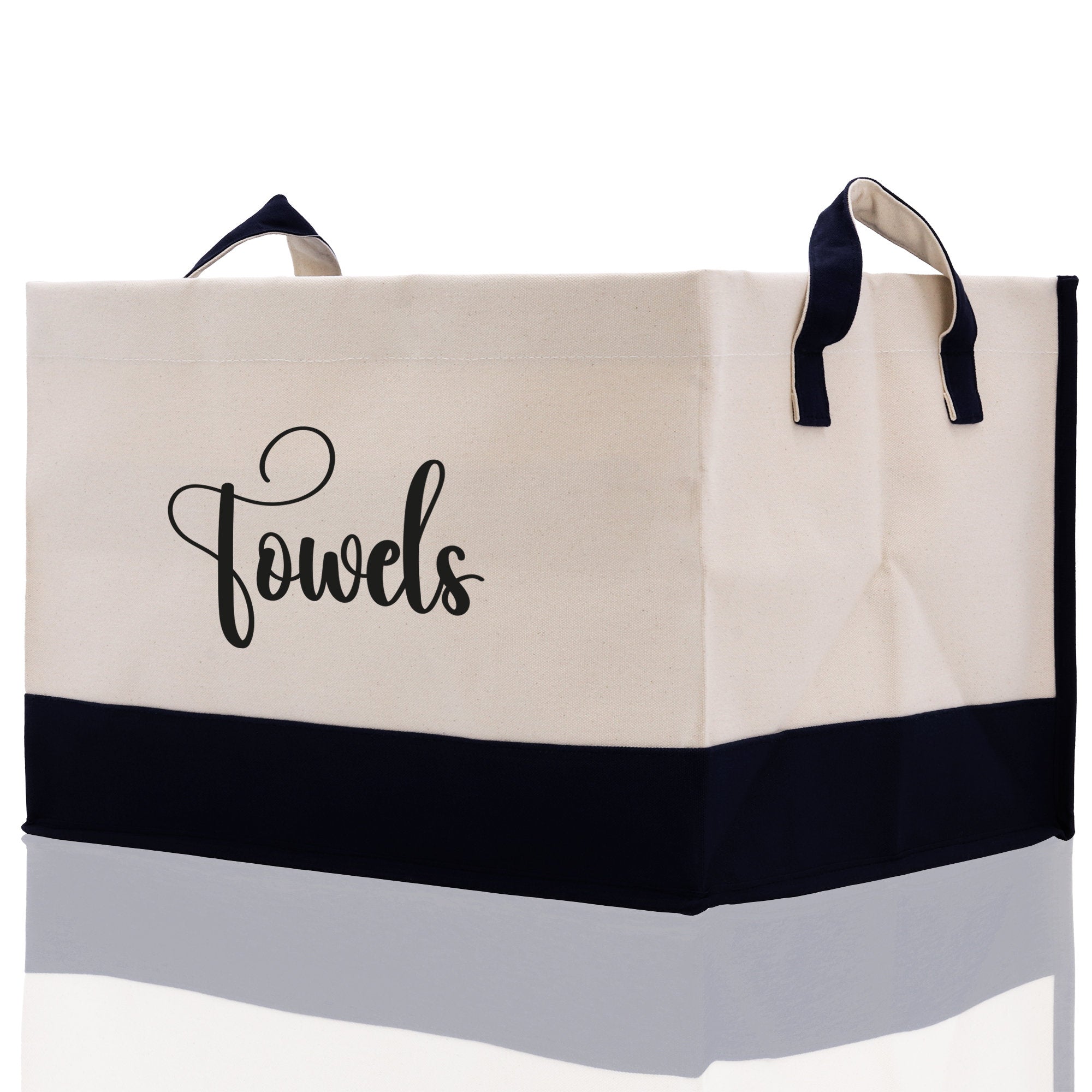 Personalized Canvas Storage Tote Bag Nursery Storage Towel Storage Kids Toy Storage Cloth Storage Storage Bin Storage Tubs Mudroom Storage