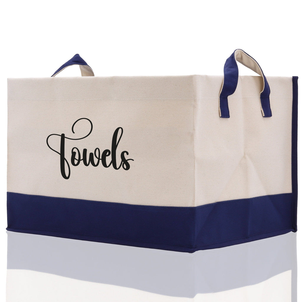 Personalized Canvas Storage Tote Bag Nursery Storage Towel Storage Kids Toy Storage Cloth Storage Storage Bin Storage Tubs Mudroom Storage
