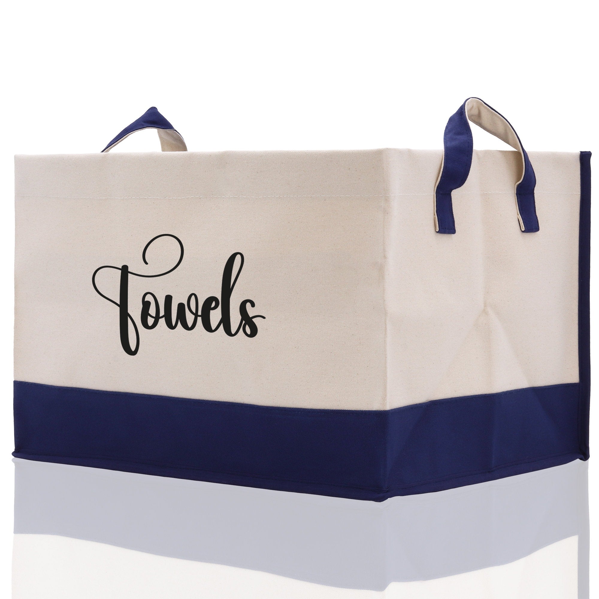 Personalized Canvas Storage Tote Bag Nursery Storage Towel Storage Kids Toy Storage Cloth Storage Storage Bin Storage Tubs Mudroom Storage