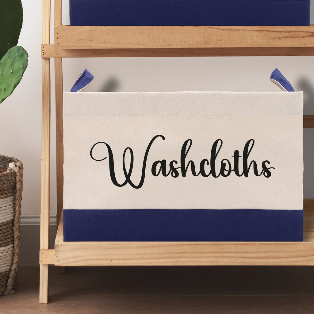 Personalized Canvas Storage Tote Bag Nursery Storage Towel Storage Kids Toy Storage Cloth Storage Storage Bin Storage Tubs Mudroom Storage
