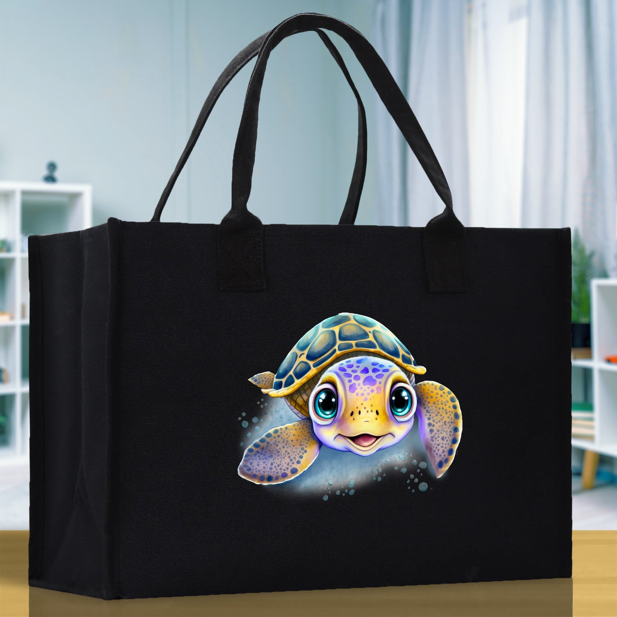Sea Turtle Canvas Tote Bag Ocean Tote Bag Turtle Lover Tote Bag Animal Lover toTe Bag Ocean Lover Gift Tortoise Tote Bag Nature Lover Tote