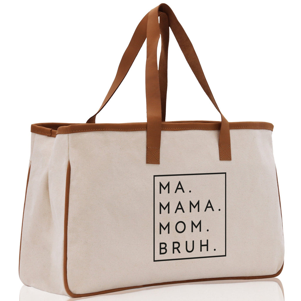 Ma Mama Mom Bruh Canvas Tote Bag Mama Tote Mom Stuff Bag Mommy Bag Dog Mom Gift Dog Mom Bag Mom Shopping Bag New Mom Gift Best Mom Ever Bag
