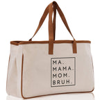 Ma Mama Mom Bruh Canvas Tote Bag Mama Tote Mom Stuff Bag Mommy Bag Dog Mom Gift Dog Mom Bag Mom Shopping Bag New Mom Gift Best Mom Ever Bag