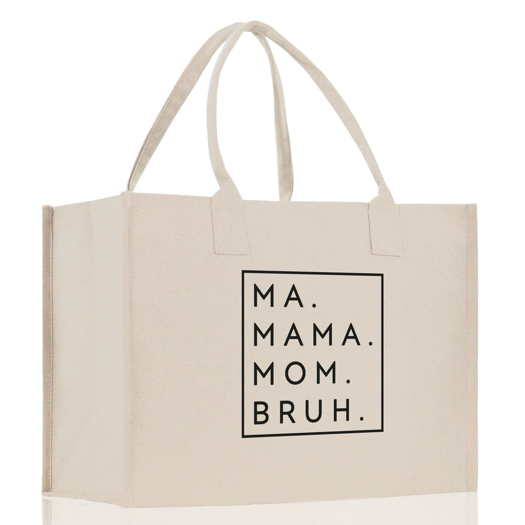 Ma Mama Mom Bruh Canvas Tote Bag Mama Tote Mom Stuff Bag Mommy Bag Dog Mom Gift Dog Mom Bag Mom Shopping Bag New Mom Gift Best Mom Ever Bag