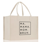 Ma Mama Mom Bruh Canvas Tote Bag Mama Tote Mom Stuff Bag Mommy Bag Dog Mom Gift Dog Mom Bag Mom Shopping Bag New Mom Gift Best Mom Ever Bag