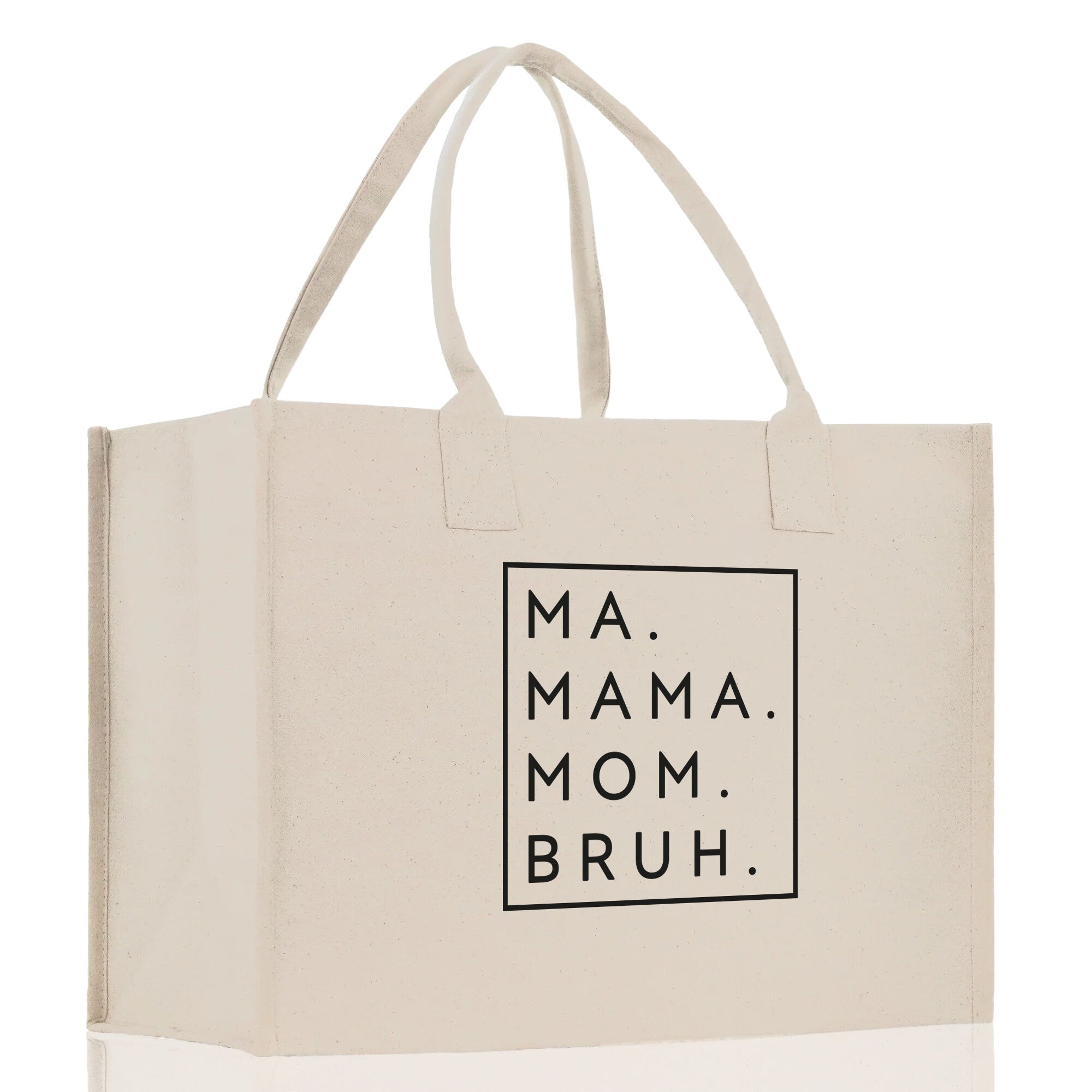 Ma Mama Mom Bruh Canvas Tote Bag Mama Tote Mom Stuff Bag Mommy Bag Dog Mom Gift Dog Mom Bag Mom Shopping Bag New Mom Gift Best Mom Ever Bag