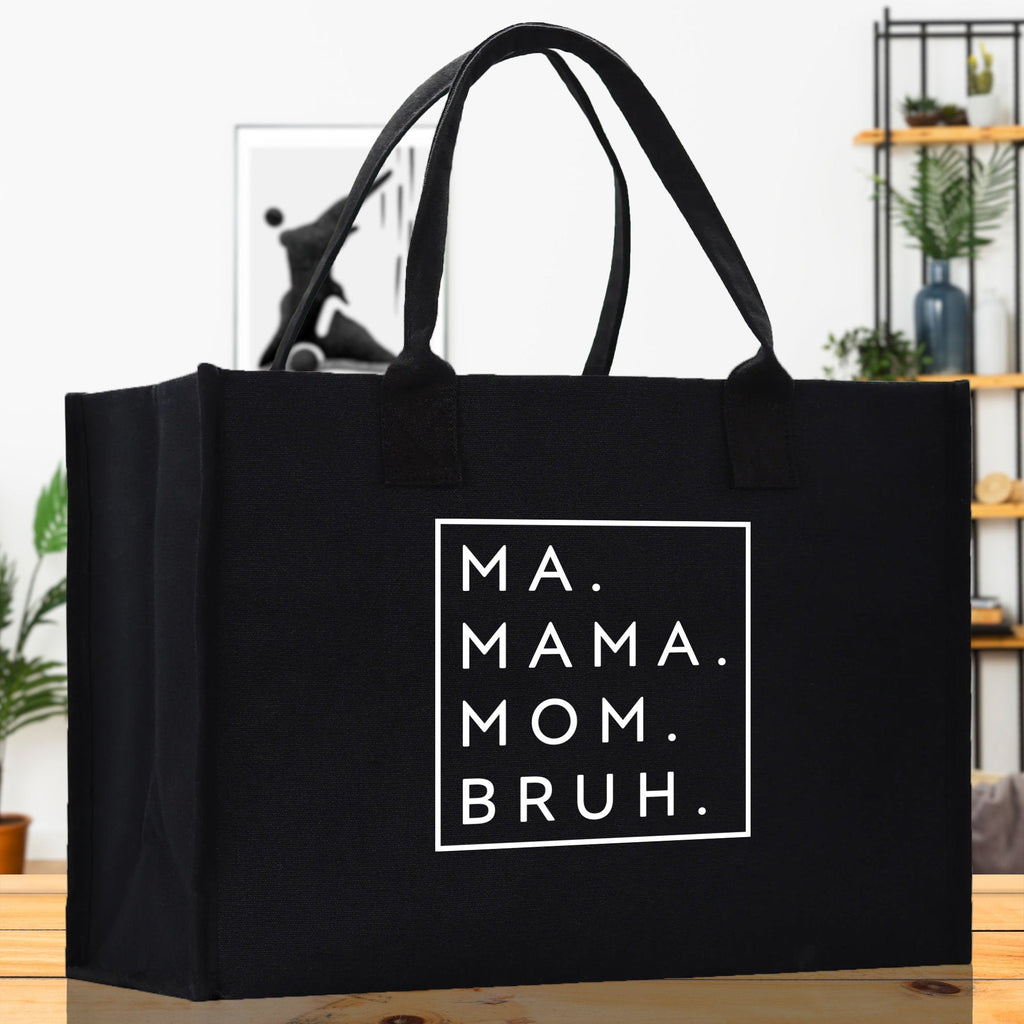 Ma Mama Mom Bruh Canvas Tote Bag Mama Tote Mom Stuff Bag Mommy Bag Dog Mom Gift Dog Mom Bag Mom Shopping Bag New Mom Gift Best Mom Ever Bag