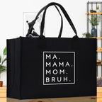 Ma Mama Mom Bruh Canvas Tote Bag Mama Tote Mom Stuff Bag Mommy Bag Dog Mom Gift Dog Mom Bag Mom Shopping Bag New Mom Gift Best Mom Ever Bag