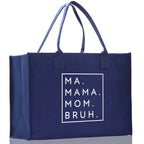 Ma Mama Mom Bruh Canvas Tote Bag Mama Tote Mom Stuff Bag Mommy Bag Dog Mom Gift Dog Mom Bag Mom Shopping Bag New Mom Gift Best Mom Ever Bag