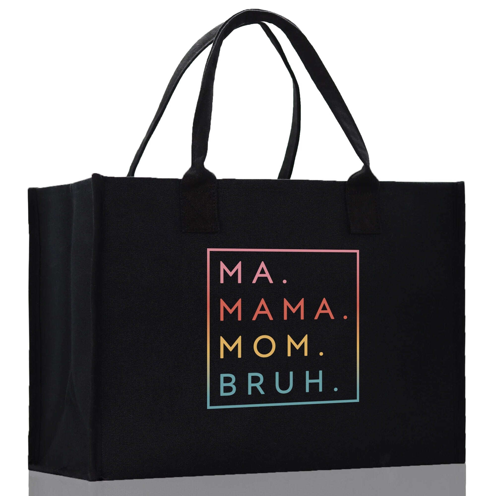 Ma Mama Mom Bruh Canvas Tote Bag Mama Tote Mom Stuff Bag Mommy Bag Dog Mom Gift Dog Mom Bag Mom Shopping Bag New Mom Gift Best Mom Ever Bag