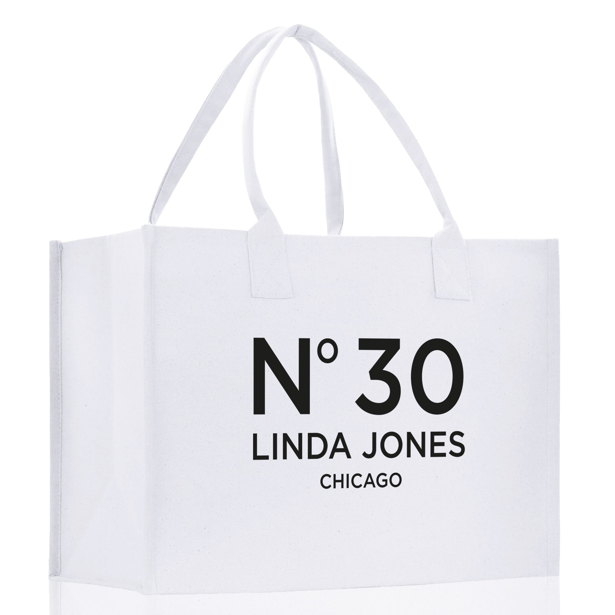 Birthday Celebration Personalized Gift Canvas Tote Bag with Name and State 40th 50th Birthday Gift Tote Bag for Her Custom Birthday Gift