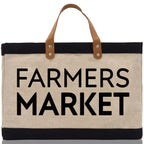 Farmers Market Jute Canvas Tote Funny Farmer Market Bag Quote Jute Bag Shopping Bag Burlap Bag Farmhouse Bag Grocery Bag