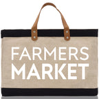 Farmers Market Jute Canvas Tote Funny Farmer Market Bag Quote Jute Bag Shopping Bag Burlap Bag Farmhouse Bag Grocery Bag