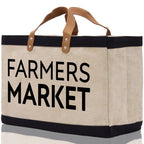 Farmers Market Jute Canvas Tote Funny Farmer Market Bag Quote Jute Bag Shopping Bag Burlap Bag Farmhouse Bag Grocery Bag