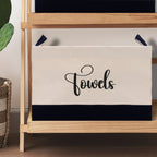Personalized Canvas Storage Tote Bag Nursery Storage Towel Storage Kids Toy Storage Cloth Storage Storage Bin Storage Tubs Mudroom Storage