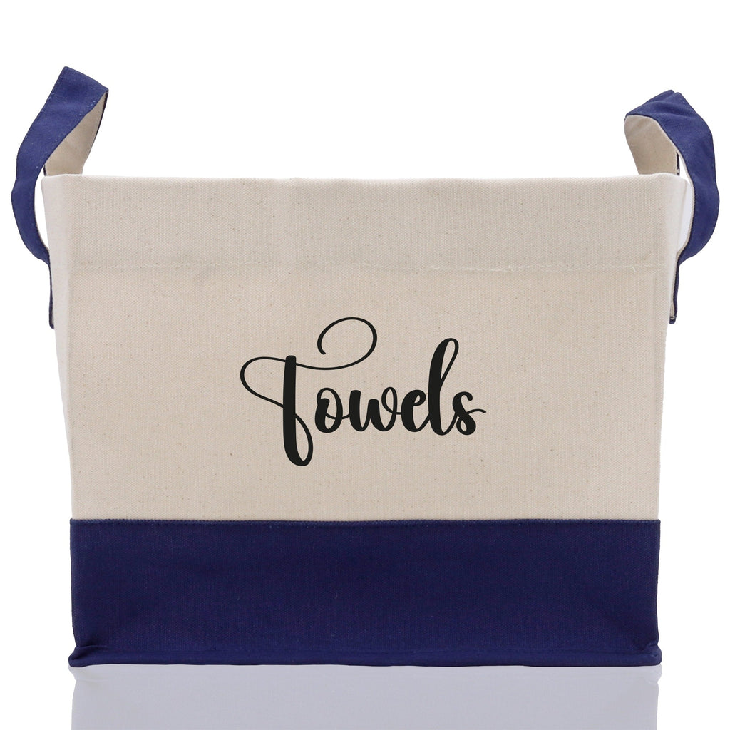 Personalized Canvas Storage Tote Bag Nursery Storage Towel Storage Kids Toy Storage Cloth Storage Storage Bin Storage Tubs Mudroom Storage
