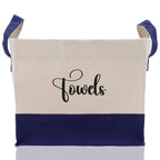 Personalized Canvas Storage Tote Bag Nursery Storage Towel Storage Kids Toy Storage Cloth Storage Storage Bin Storage Tubs Mudroom Storage