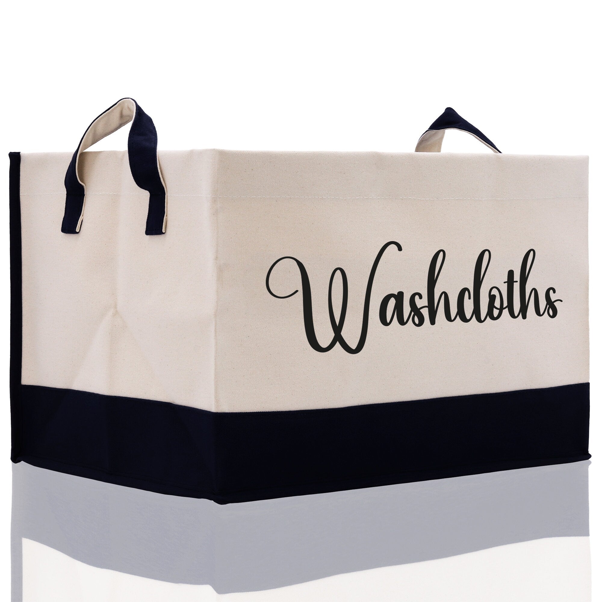 Personalized Canvas Storage Tote Bag Nursery Storage Towel Storage Kids Toy Storage Cloth Storage Storage Bin Storage Tubs Mudroom Storage
