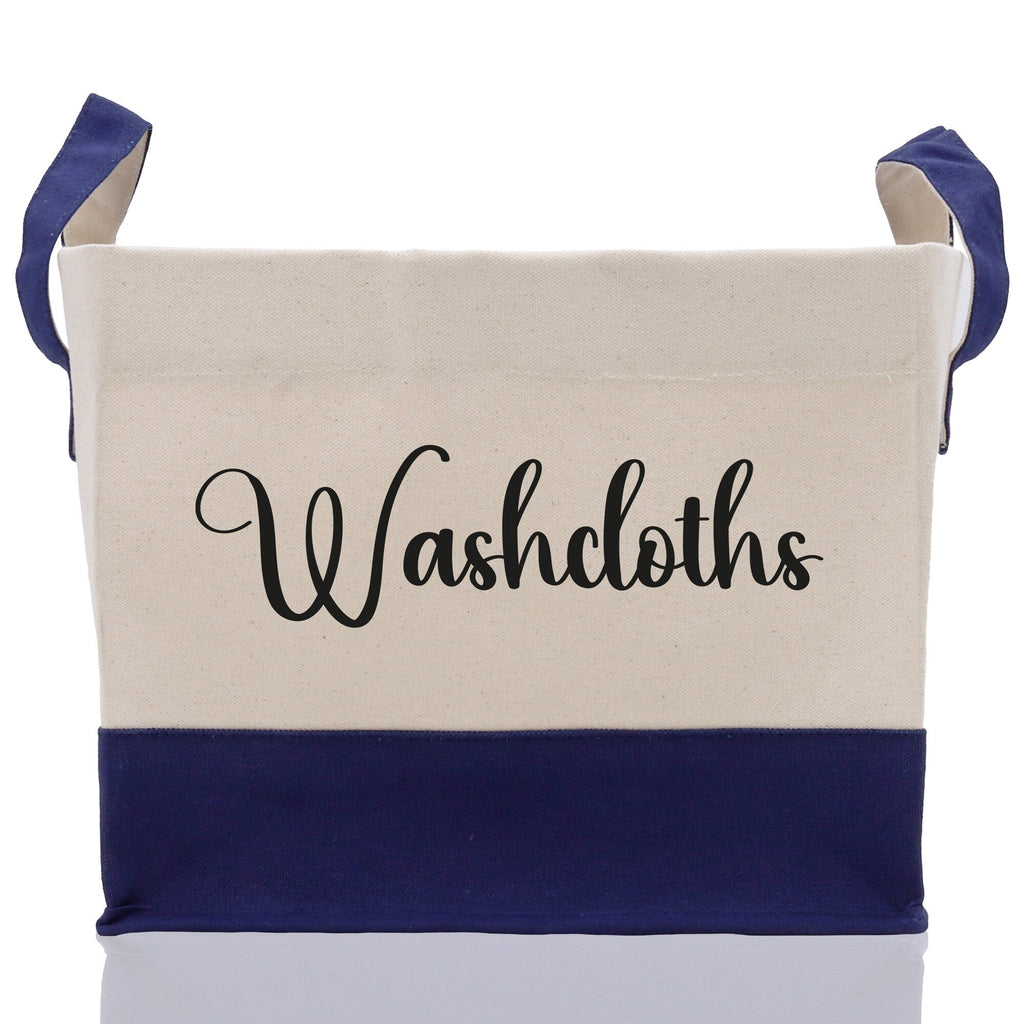 Personalized Canvas Storage Tote Bag Nursery Storage Towel Storage Kids Toy Storage Cloth Storage Storage Bin Storage Tubs Mudroom Storage