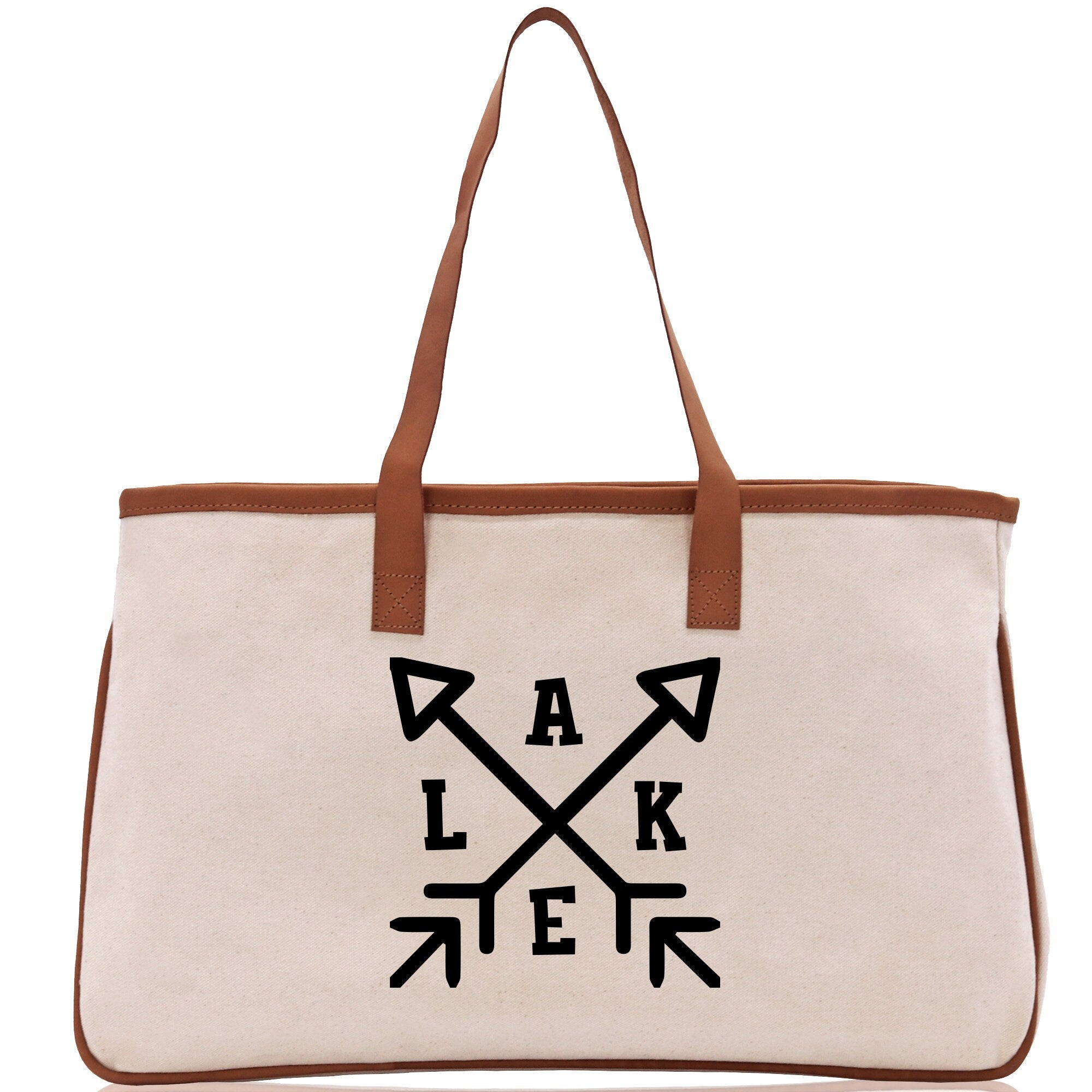 Lake Cotton Canvas Chic Tote Bag Lake Tote Lake Lover Gift Tote Bag Outdoor Tote Weekender Tote Laker Tote Multipurpose Tote
