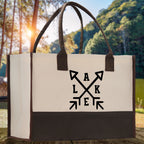 Lake Cotton Canvas Chic Tote Bag Lake Tote Lake Lover Gift Tote Bag Outdoor Tote Weekender Tote Laker Tote Multipurpose Tote