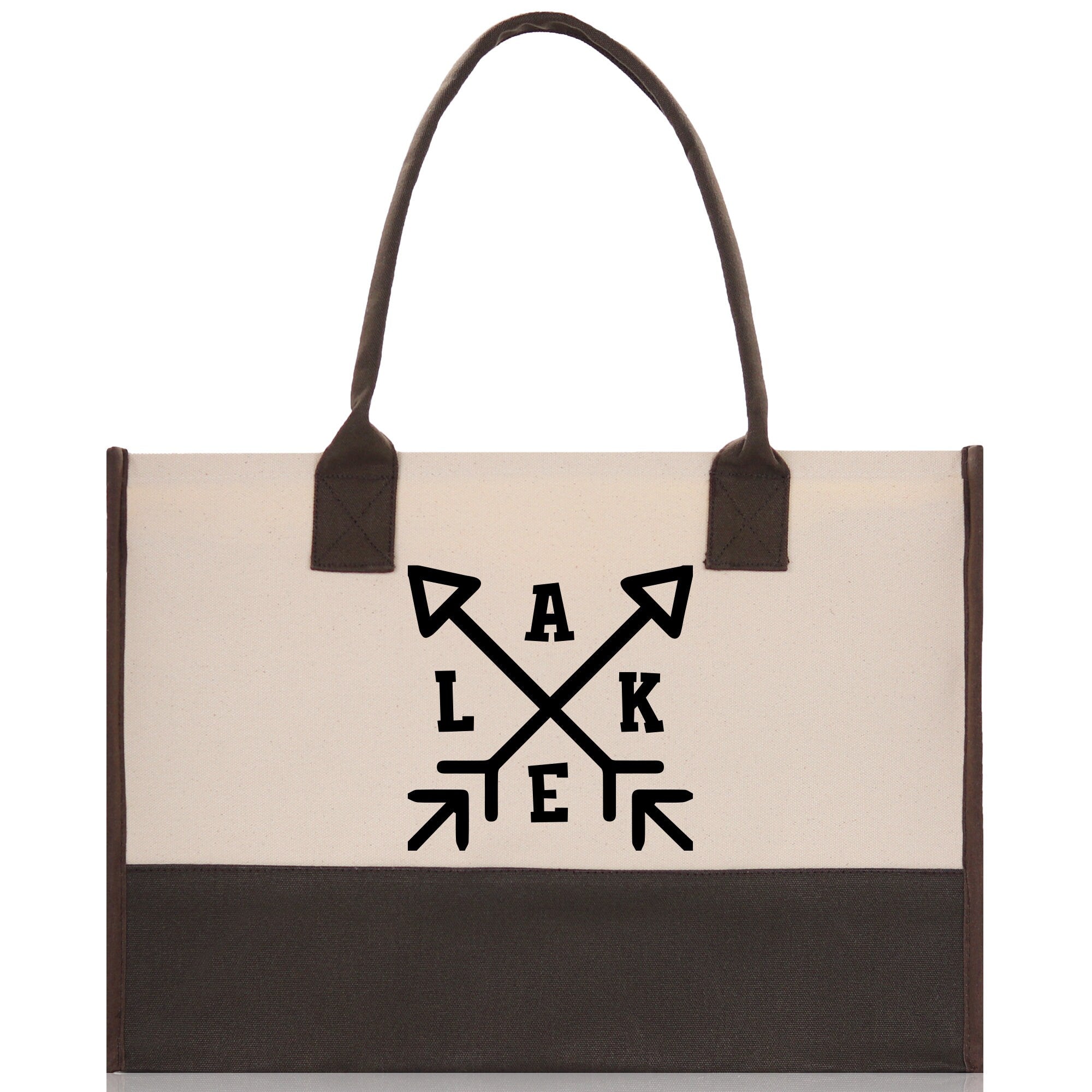 Lake Cotton Canvas Chic Tote Bag Lake Tote Lake Lover Gift Tote Bag Outdoor Tote Weekender Tote Laker Tote Multipurpose Tote