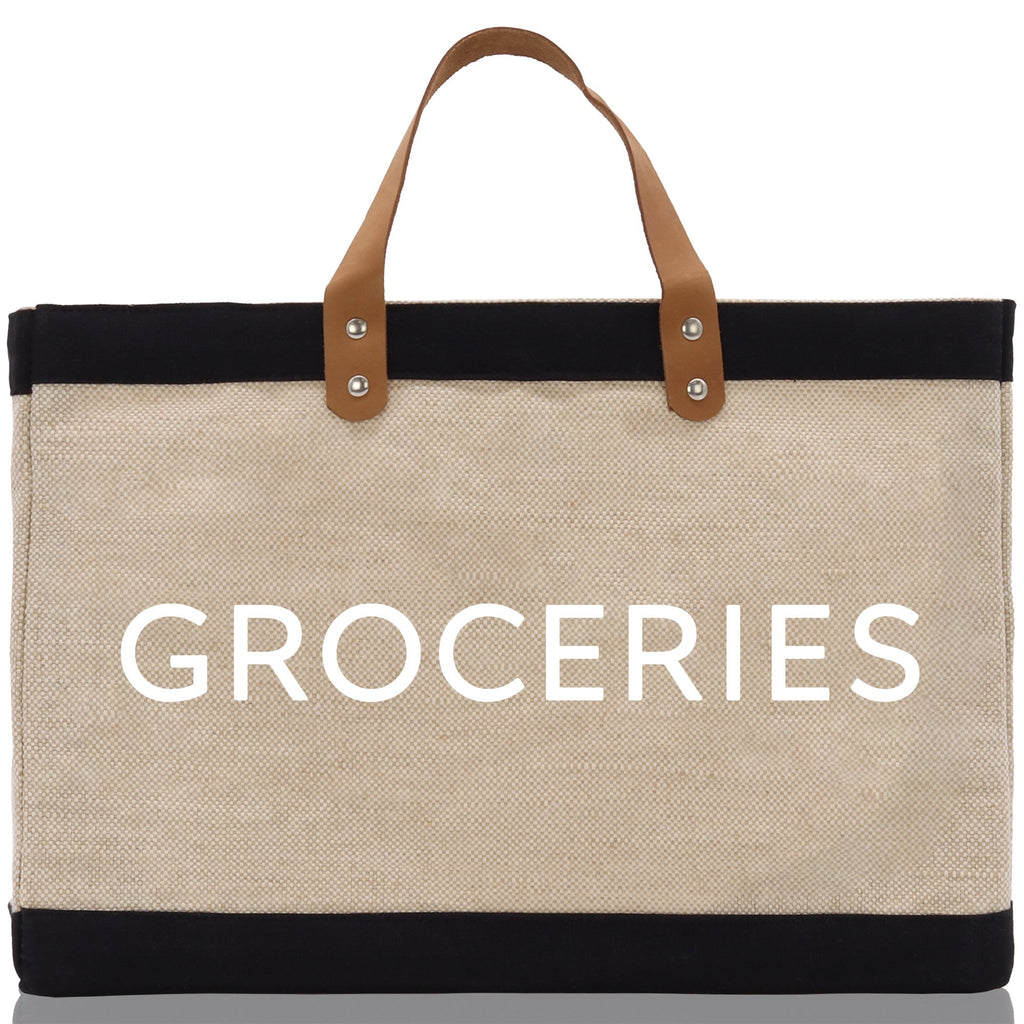 Groceries Jute Canvas Tote Funny Farmer Market Bag Quote Jute Bag Shopping Bag Burlap Bag Farmhouse Bag Grocery Bag