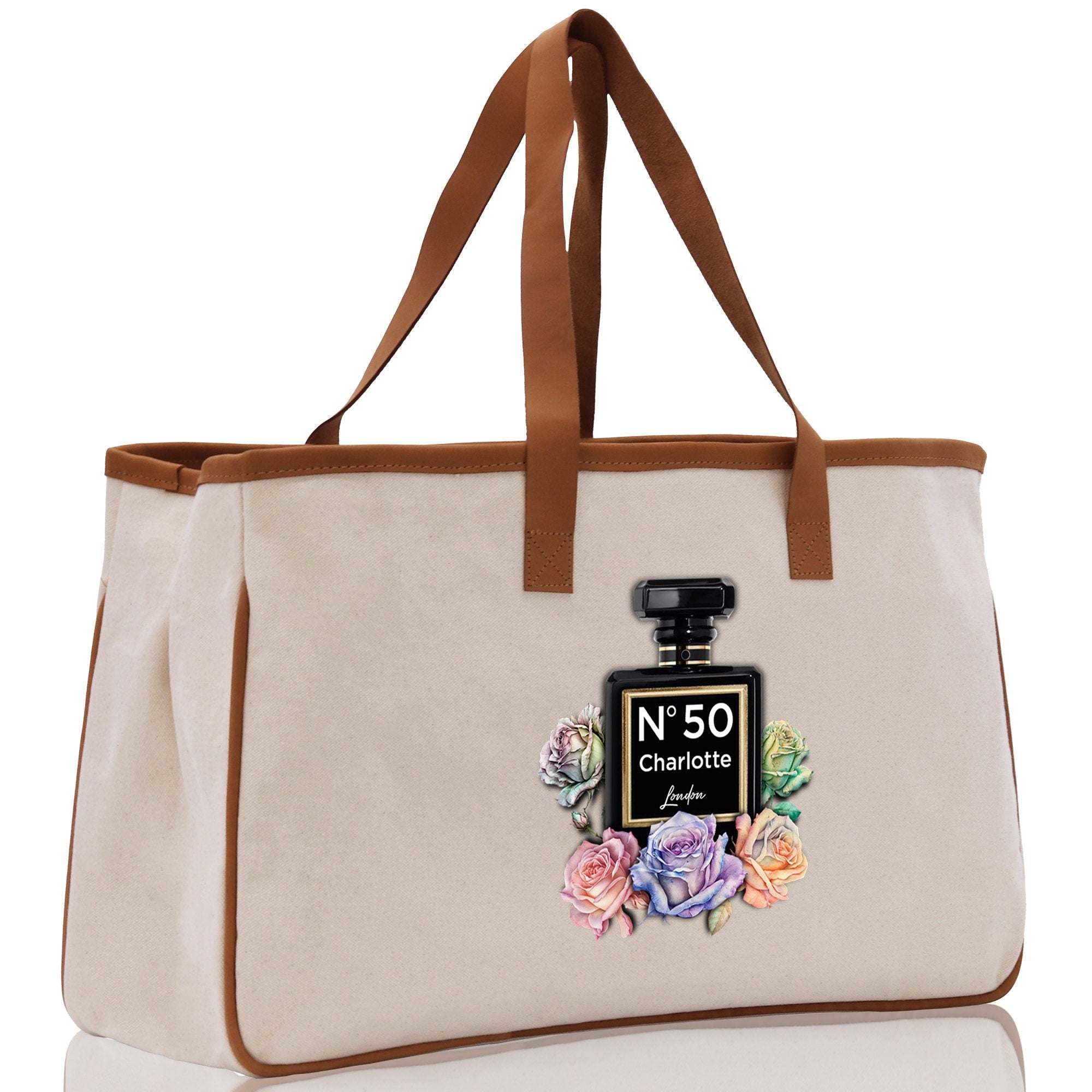 Birthday Celebration Personalized Gift Canvas Tote Bag with Name and State 40th 50th Birthday Gift Tote Bag for Her Custom Birthday Gift