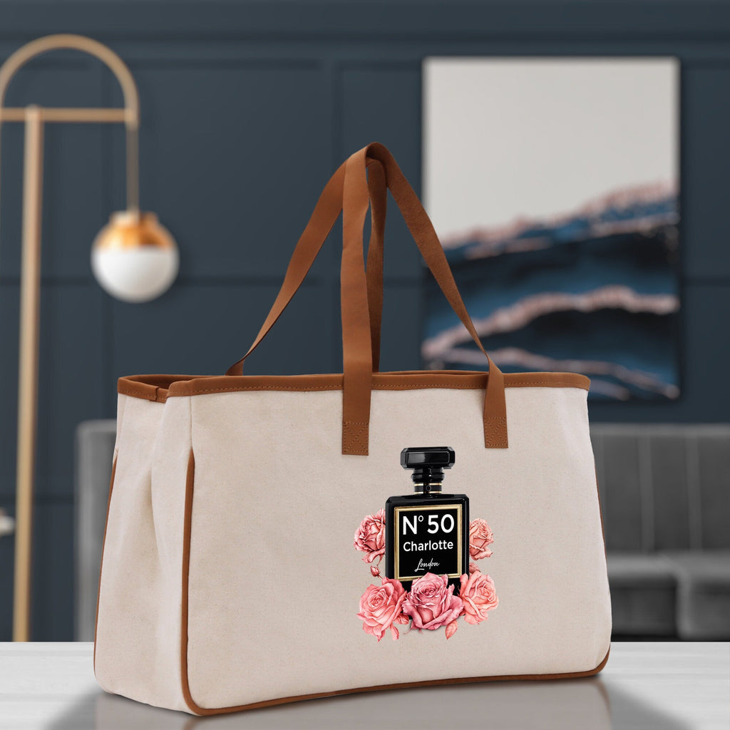 Birthday Celebration Personalized Gift Canvas Tote Bag with Name and State 40th 50th Birthday Gift Tote Bag for Her Custom Birthday Gift
