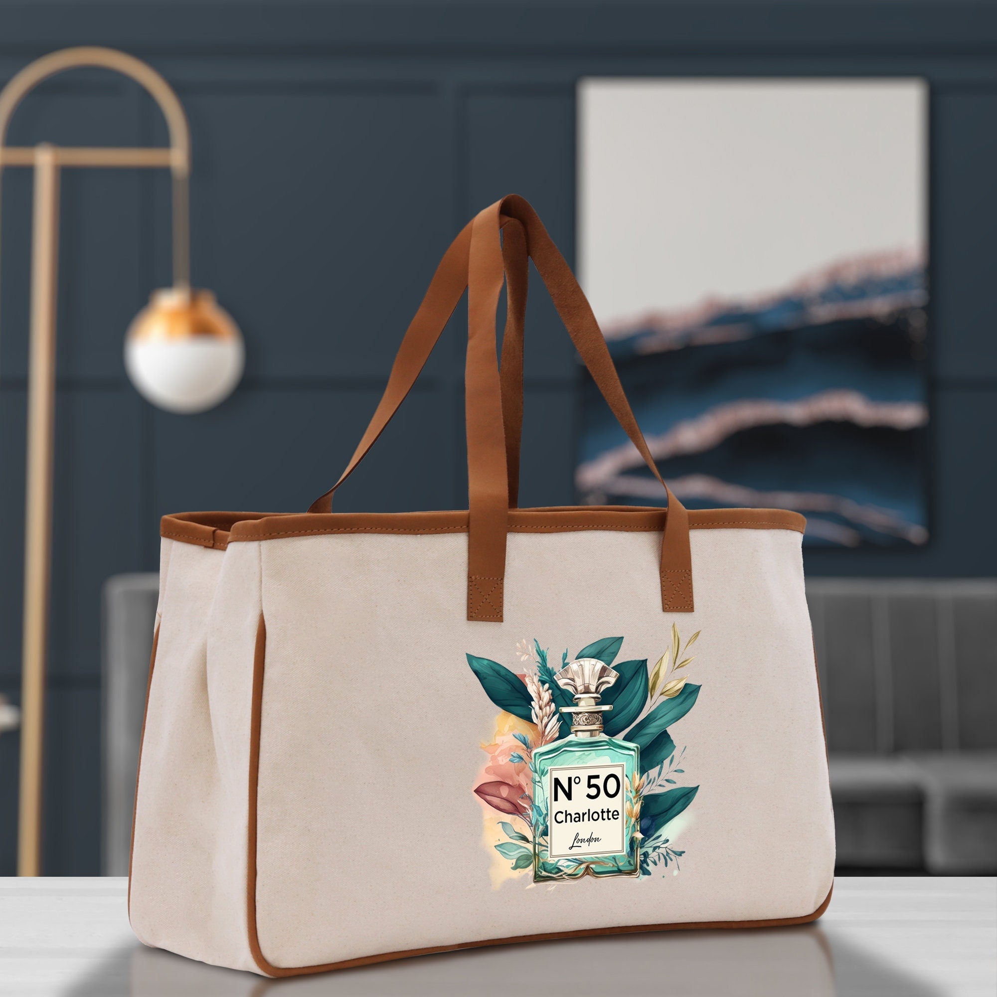 Birthday Celebration Personalized Gift Canvas Tote Bag with Name and State 40th 50th Birthday Gift Tote Bag for Her Custom Birthday Gift