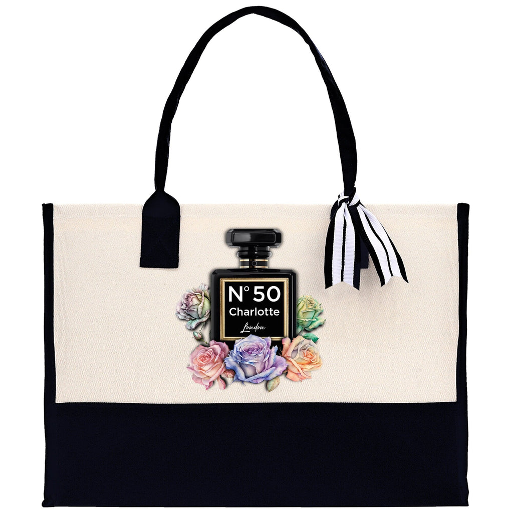Birthday Celebration Personalized Gift Canvas Tote Bag with Name and State 40th 50th Birthday Gift Tote Bag for Her Custom Birthday Gift