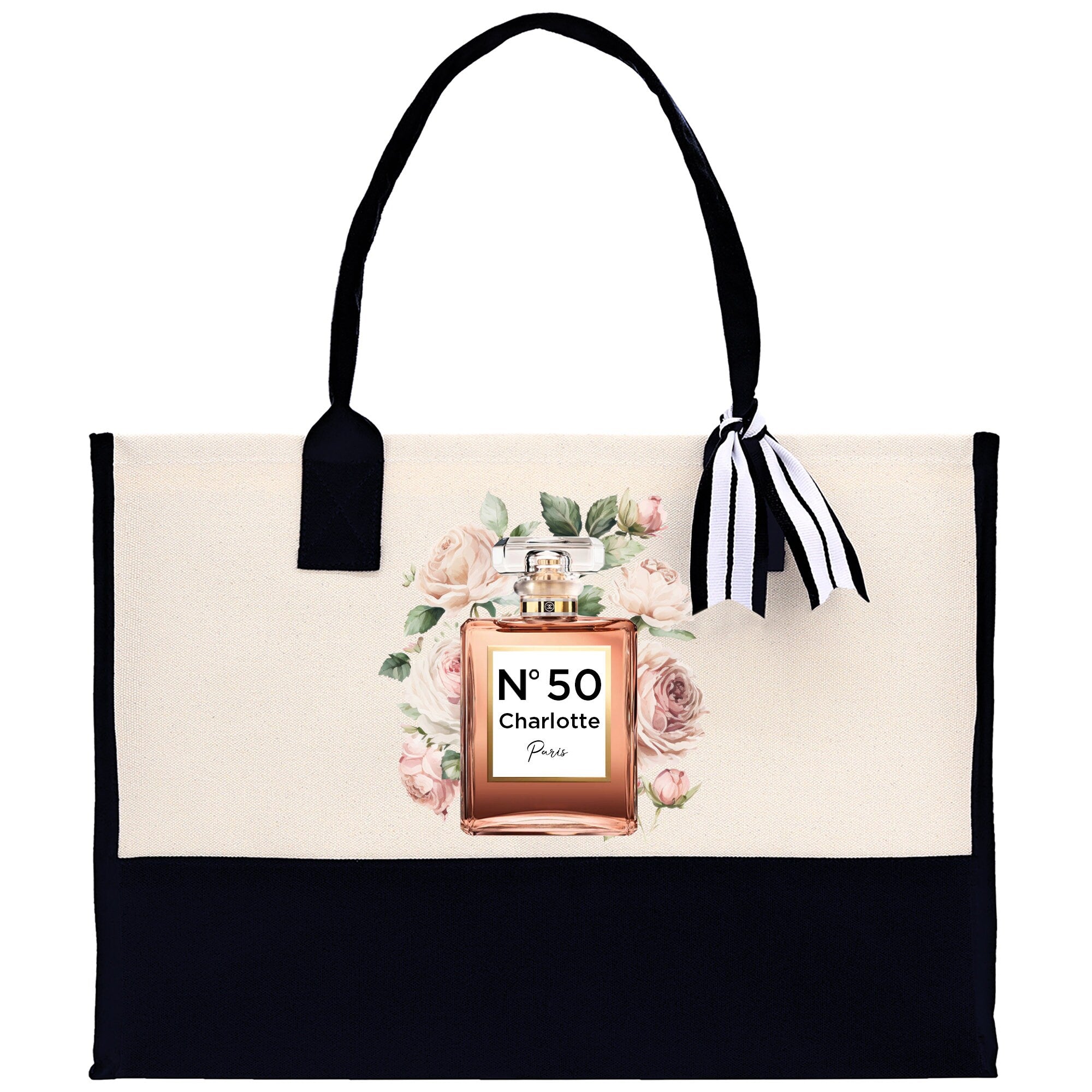 Birthday Celebration Personalized Gift Canvas Tote Bag with Name and State 40th 50th Birthday Gift Tote Bag for Her Custom Birthday Gift