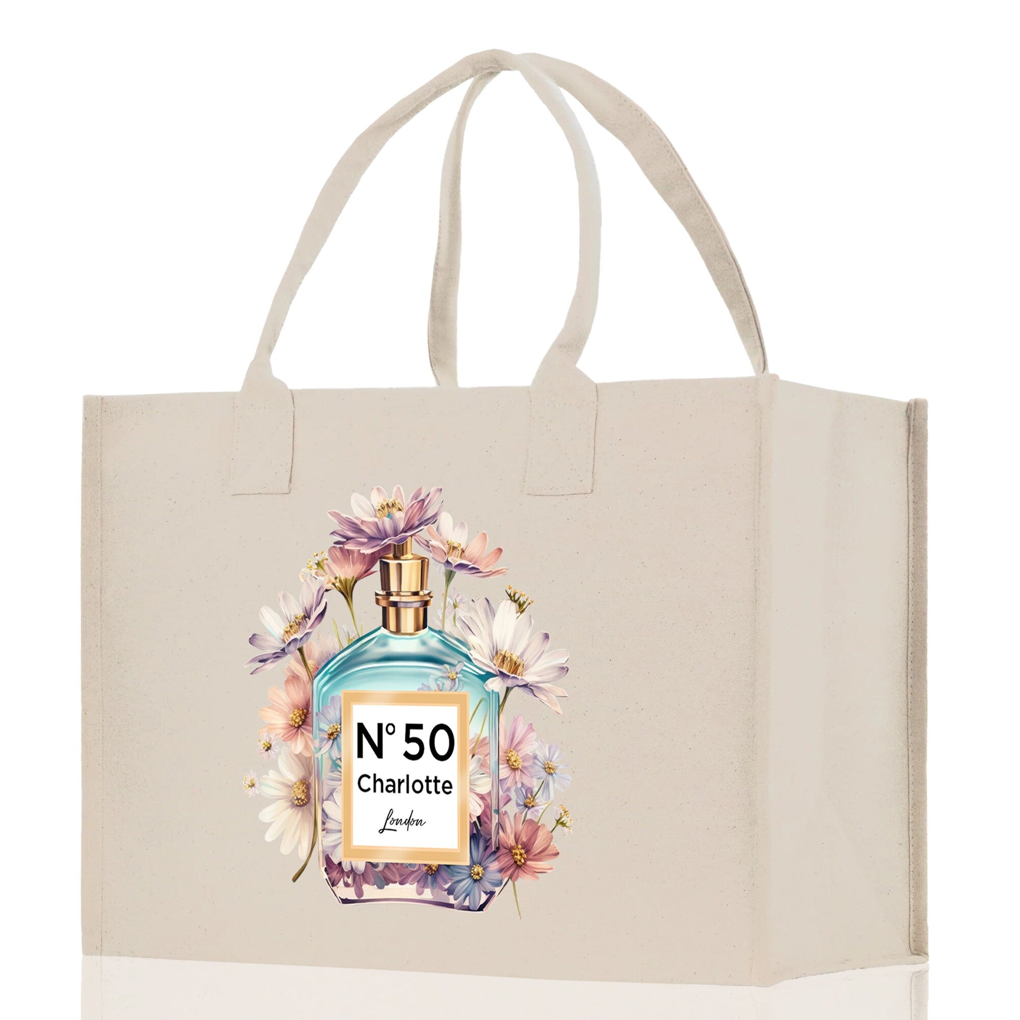 Birthday Celebration Personalized Gift Canvas Tote Bag with Name and State 40th 50th Birthday Gift Tote Bag for Her Custom Birthday Gift