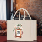 Birthday Celebration Personalized Gift Canvas Tote Bag with Name and State 40th 50th Birthday Gift Tote Bag for Her Custom Birthday Gift
